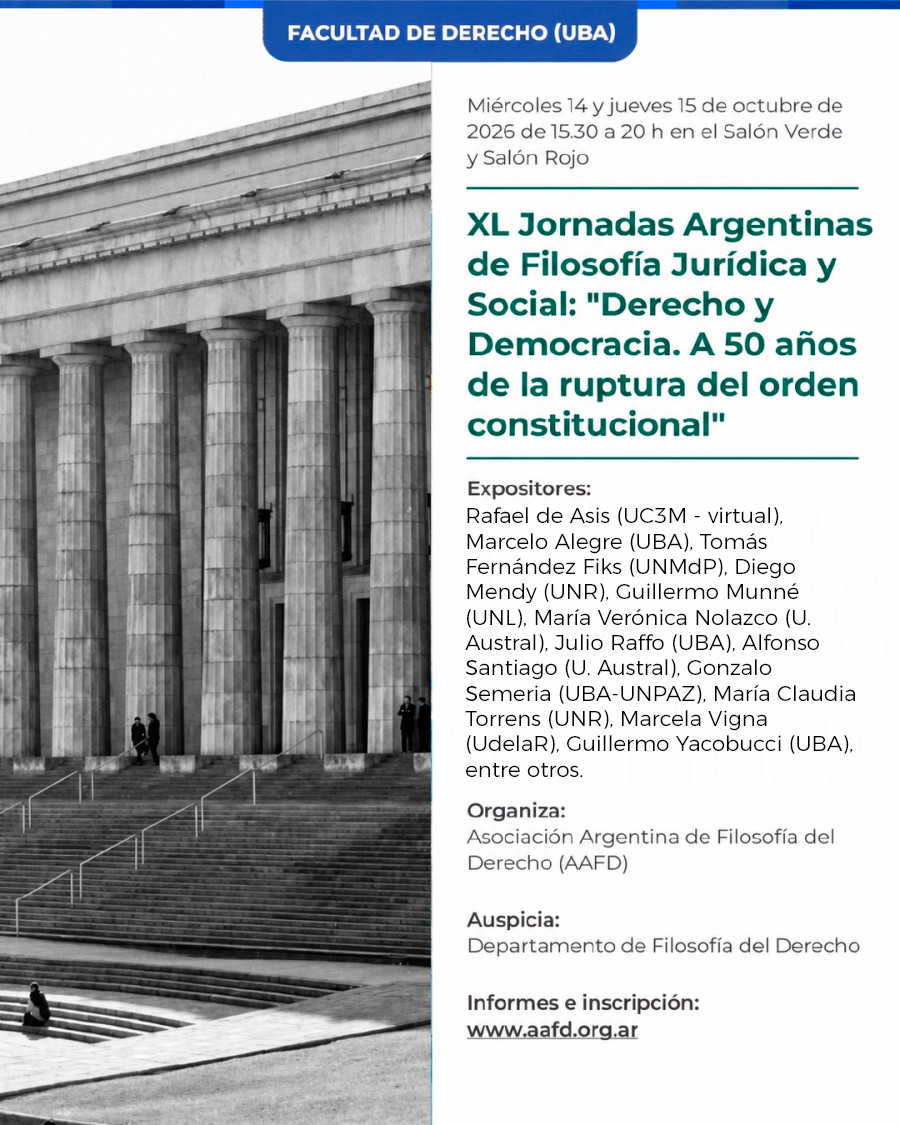 XL Jornadas Nacionales de Filosofia Juridica y Social XL Jornadas Nacionales de Filosofia Juridica y Social